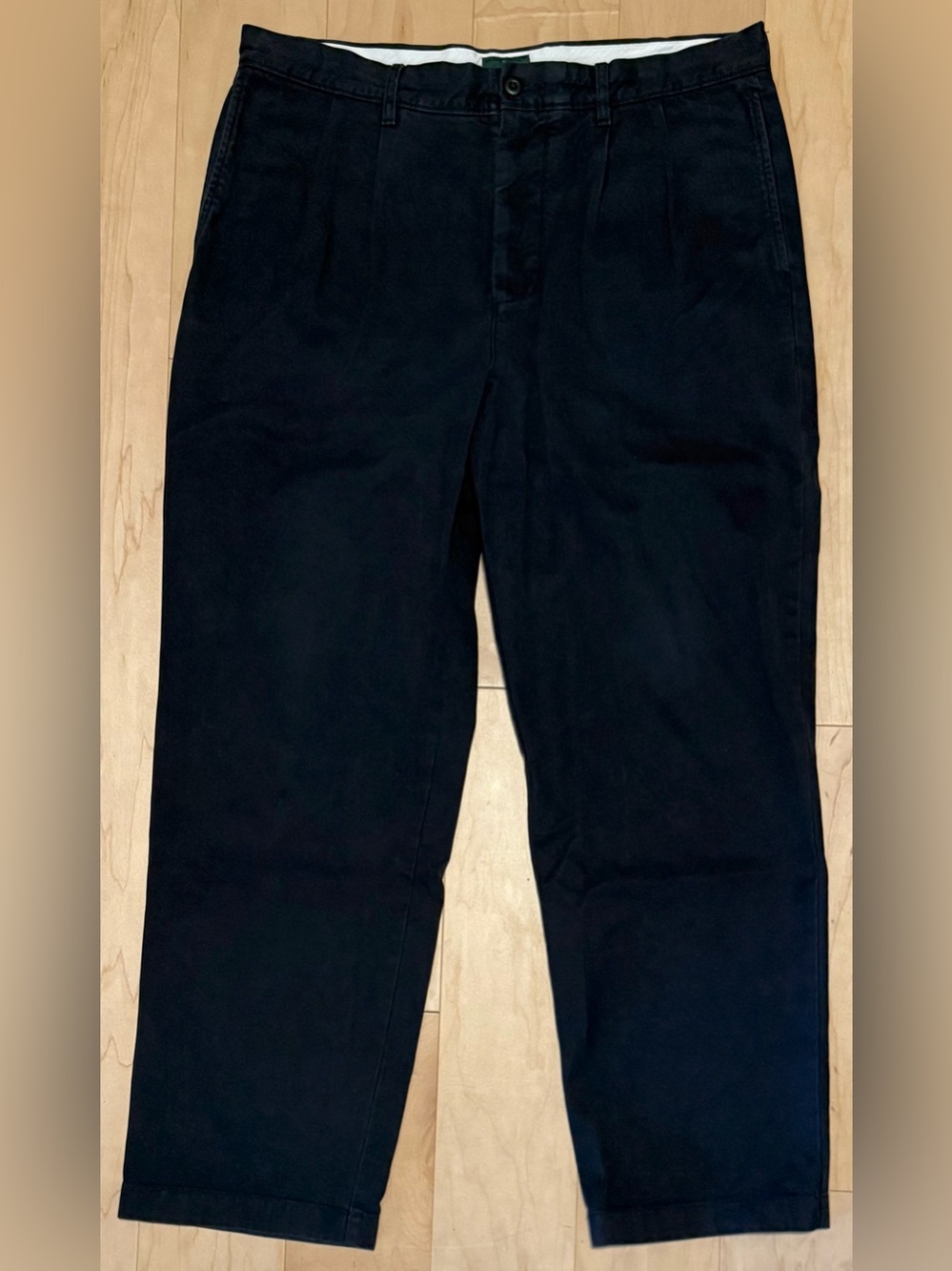 J. Crew Classic Pleated Heavyweight Chino Pants Blue Men’s 34x30 (Fit 36x29)